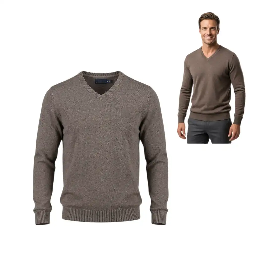 Men's V-neck pullover sweater FABIANI