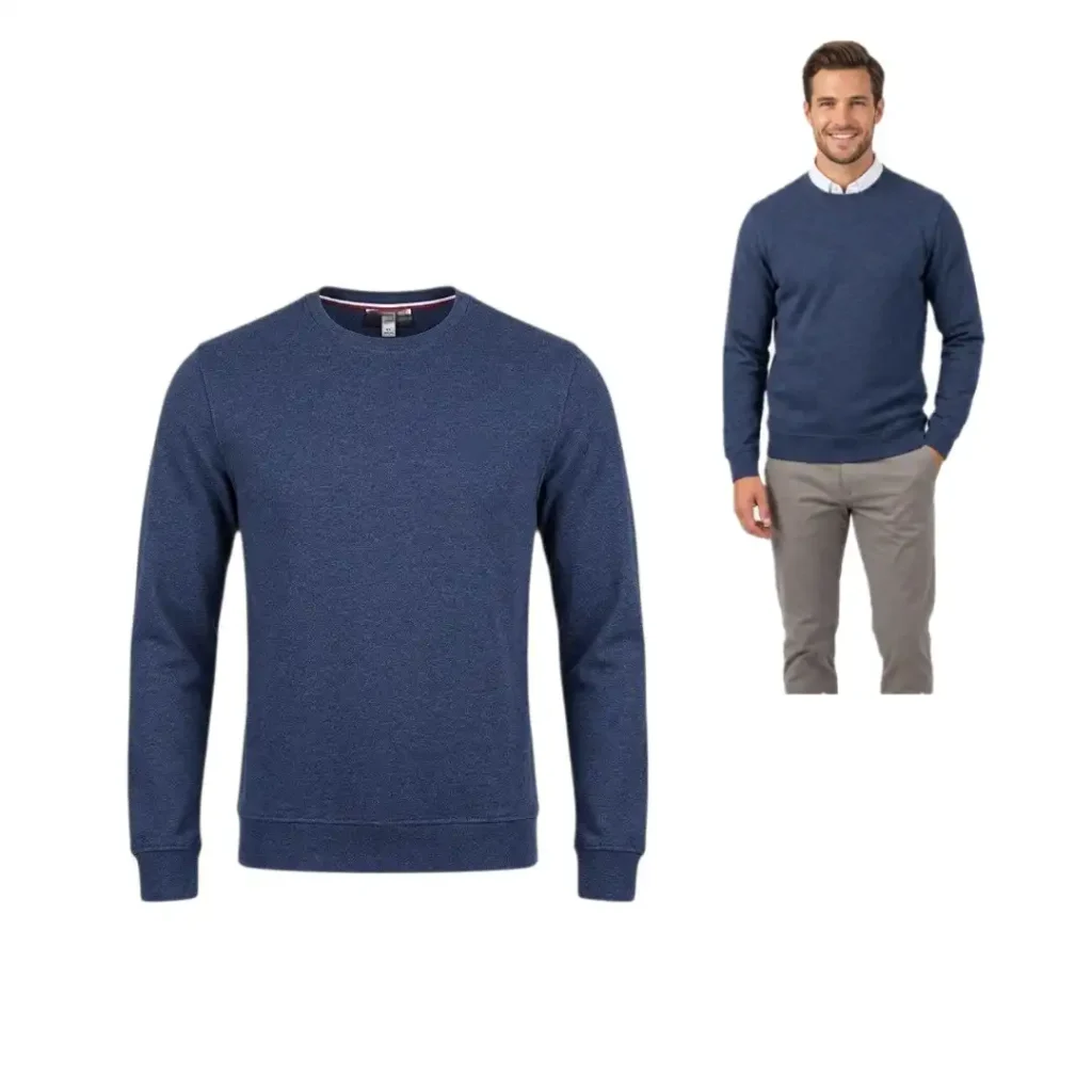 Men's crew neck pullover sweater FABIANI