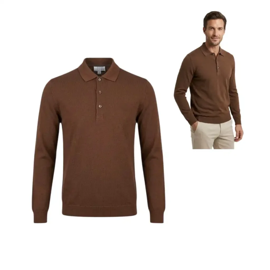 Men's polo pullover sweater FABIANI