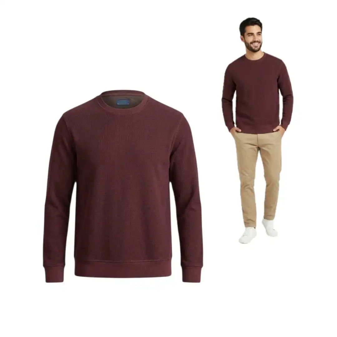 Men's crew neck pullover sweater FABIANI