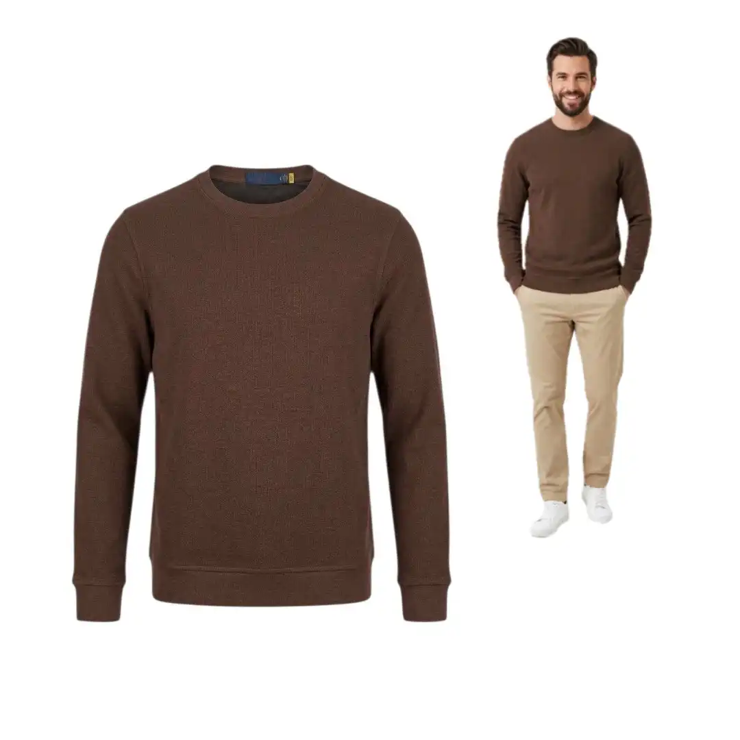 Men's crew neck pullover sweater FABIANI