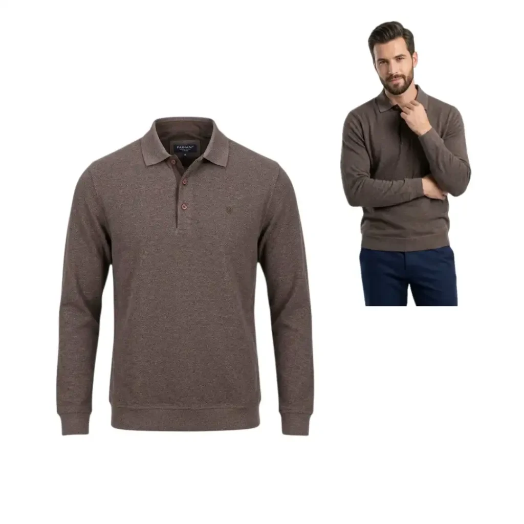 Men's polo pullover sweater FABIANI