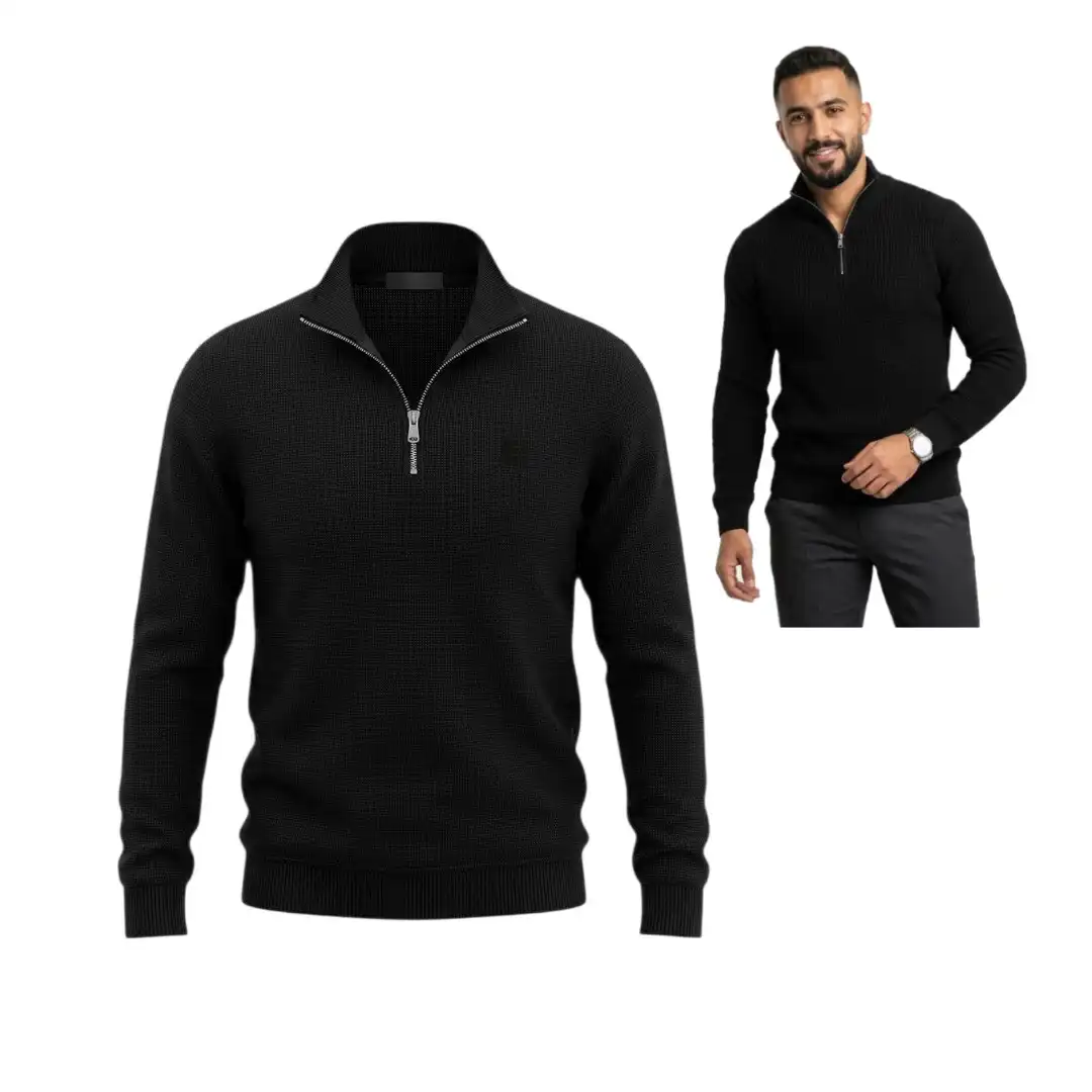 Men's quarter-zip pullover sweater FABIANI