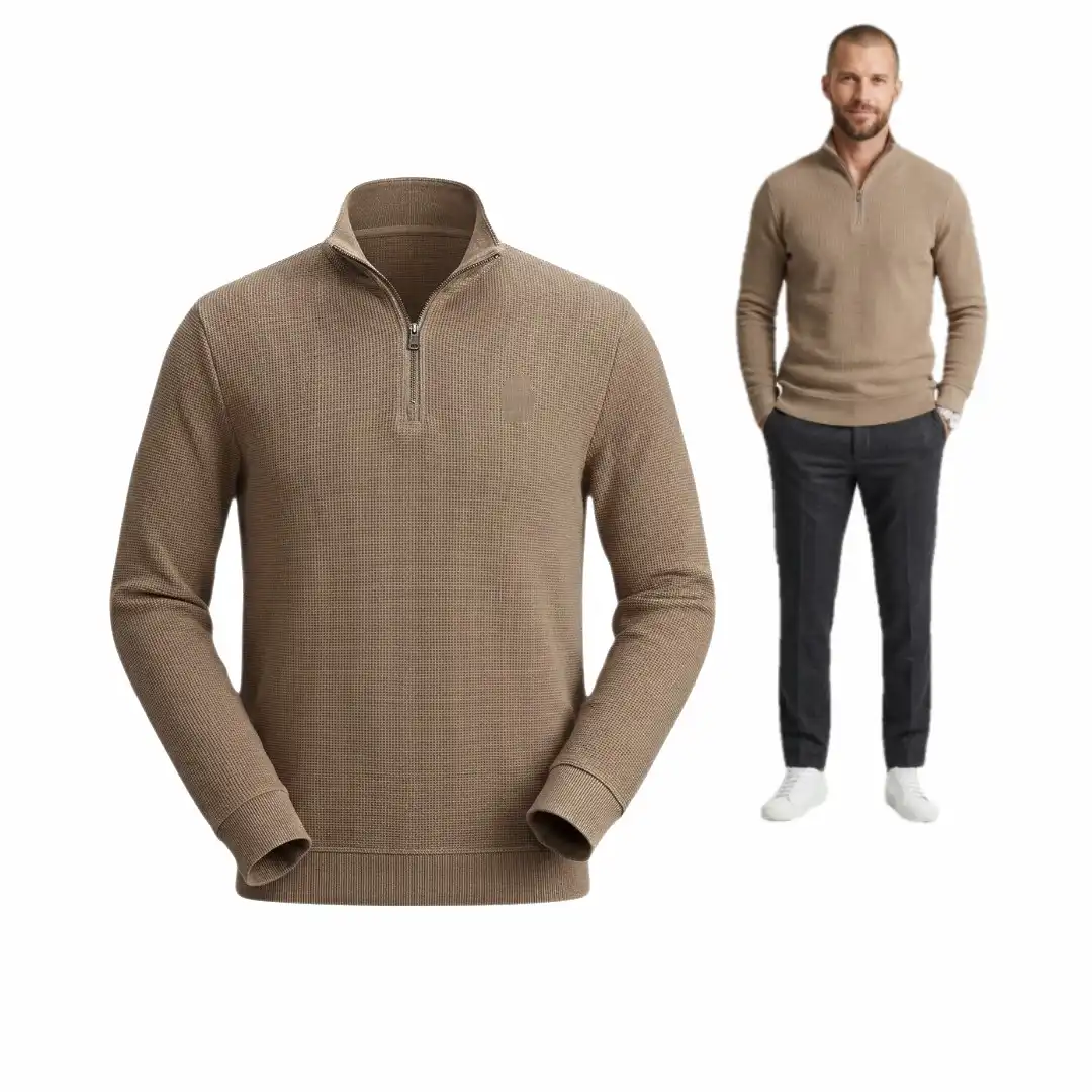 Men's quarter-zip pullover sweater FABIANI